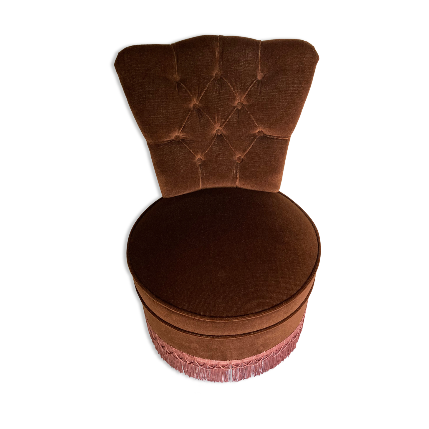 Velvet toad armchair