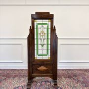 English Colonial Stained Glass Room Divider