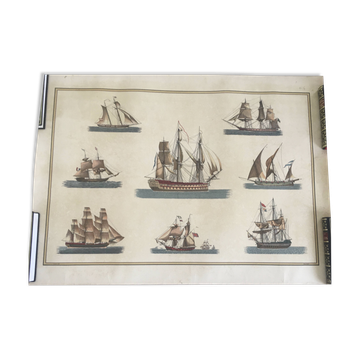 Old maritime poster.