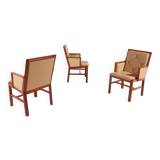 Set of 3 Bernt Andersson armchairs from Skandi-Form, 1980’s Sweden