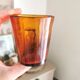 Amber blown glass, 70s