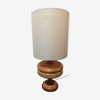 Ceramic lamp wood effect