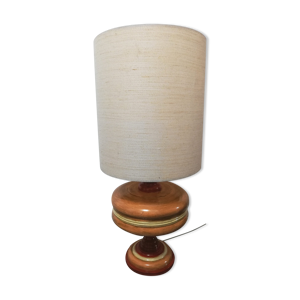 Lampe en céramique effet bois