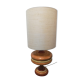 Ceramic lamp wood effect