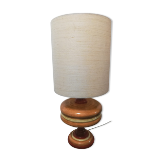 Ceramic lamp wood effect