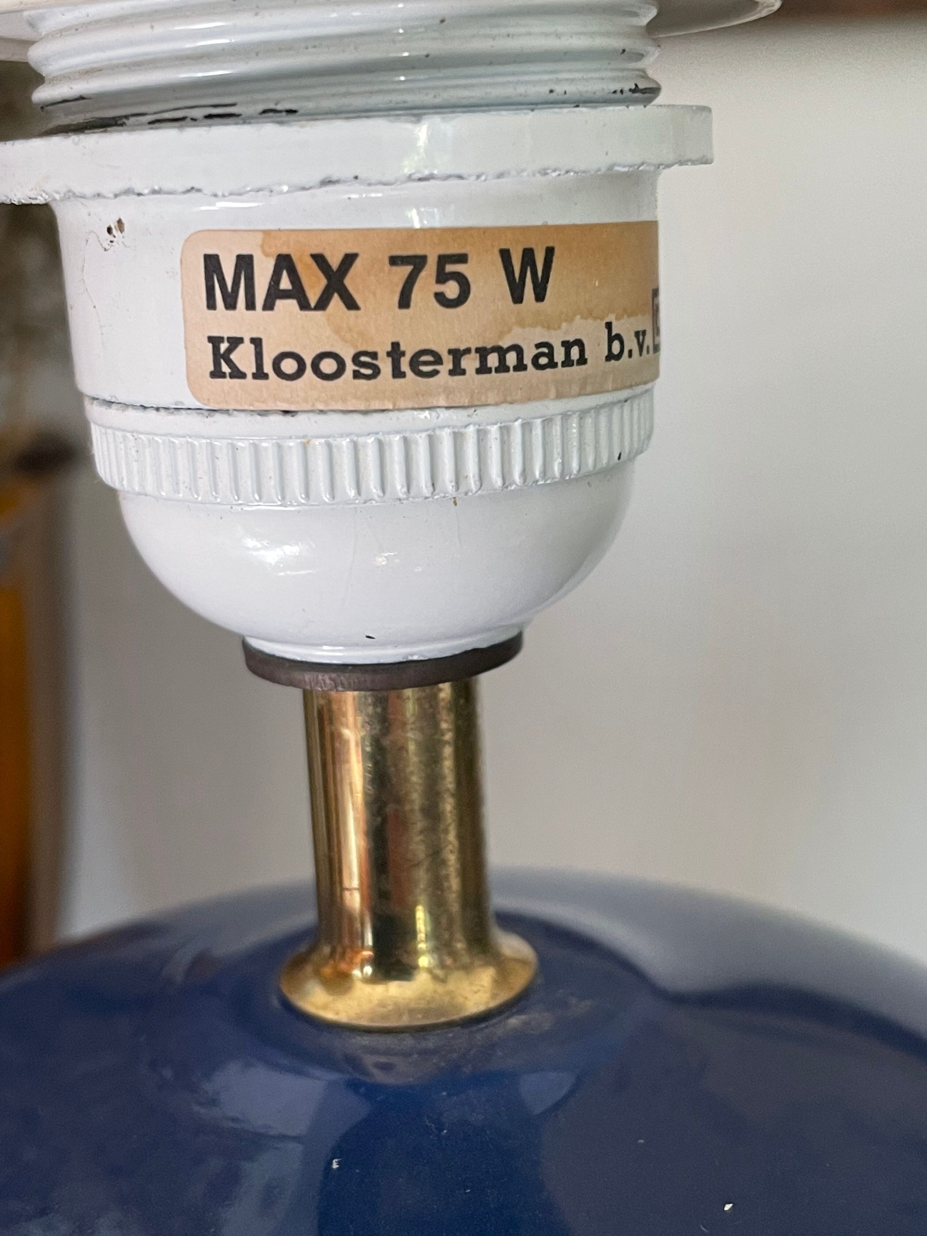 Vintage Kloosterman ceramic lamp foot