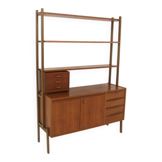 Teak secretary designed in Sweden in the 1960s.