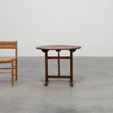 Antique oak Tilt top side table, France ca. 1800