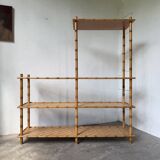 Large rattan shelf 1960
