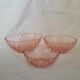 Trio of rosaline salad bowls twisted arcoroc