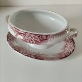 Rare old vegetable dish – Saint-Amand Hamage – English red ironstone