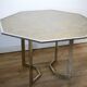 Chrome steel table and glass tray, France, circa 1970