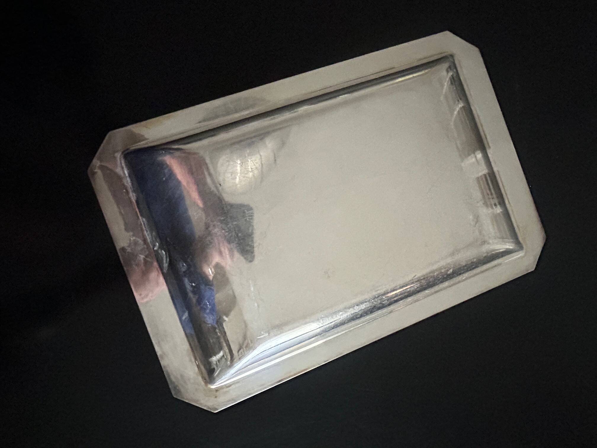 antique silver-plated dish