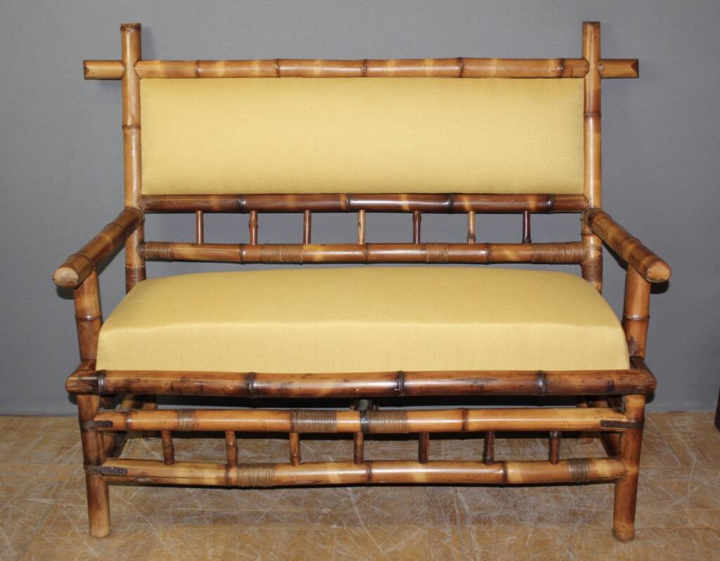 Bamboo Bench from the Napoleon III Period