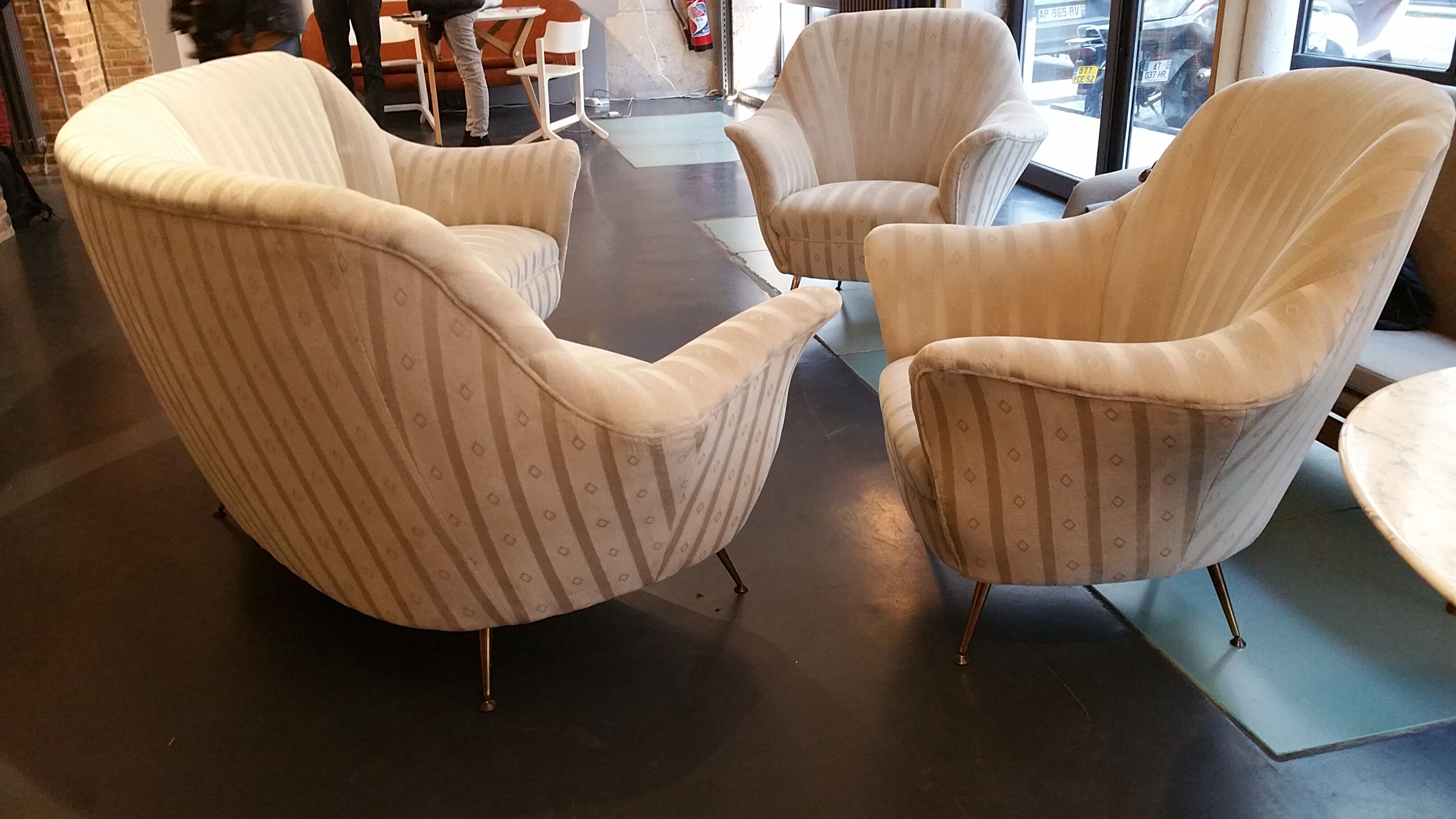 Sofa Design Arc of "Ico Parisi" of 50-60 years