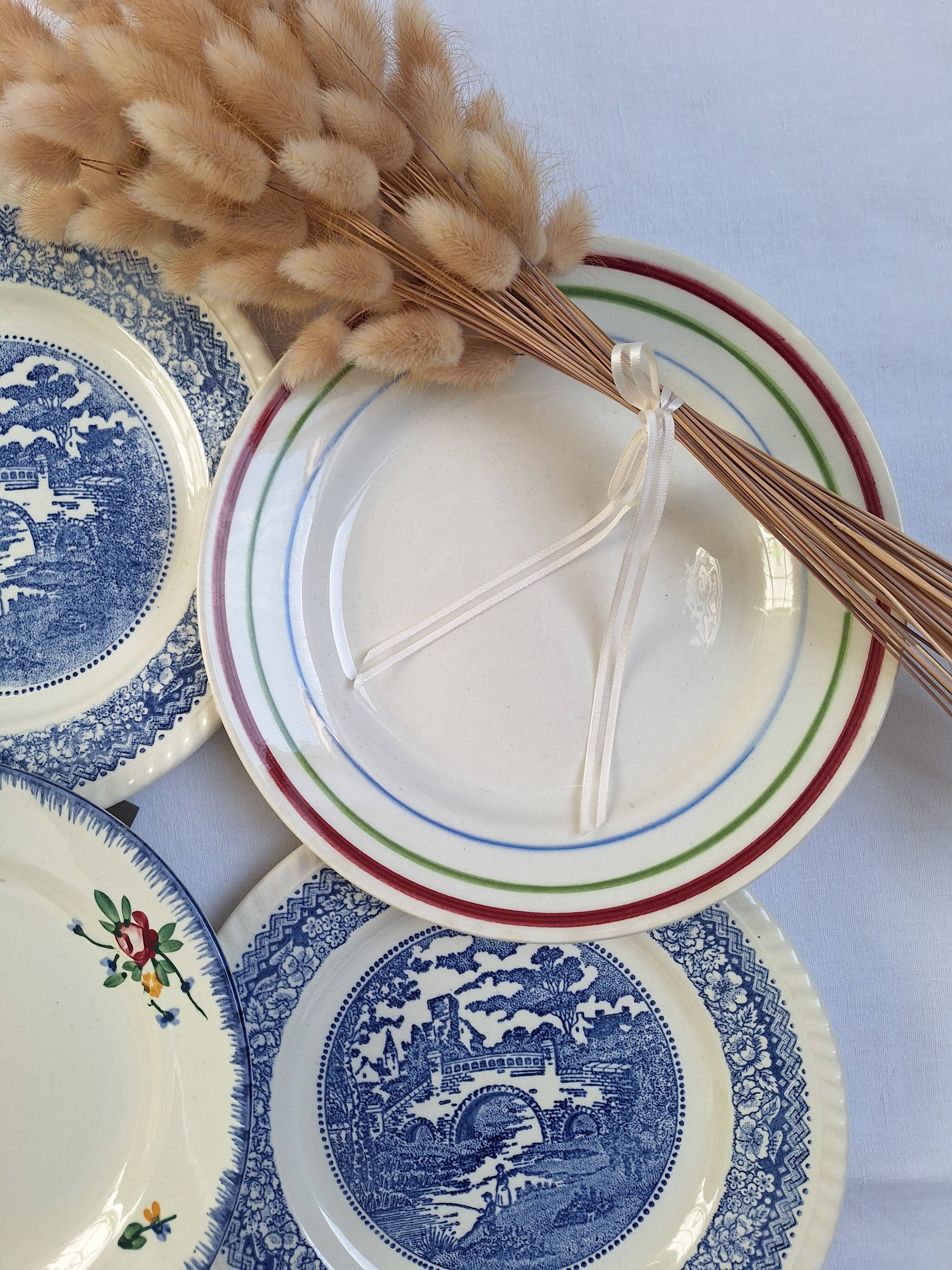 Flat plates Gien, Sarreguemines, Digoin