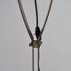 White plexiglass, steel and copper floor lamp by Goffredo Reggiani.
