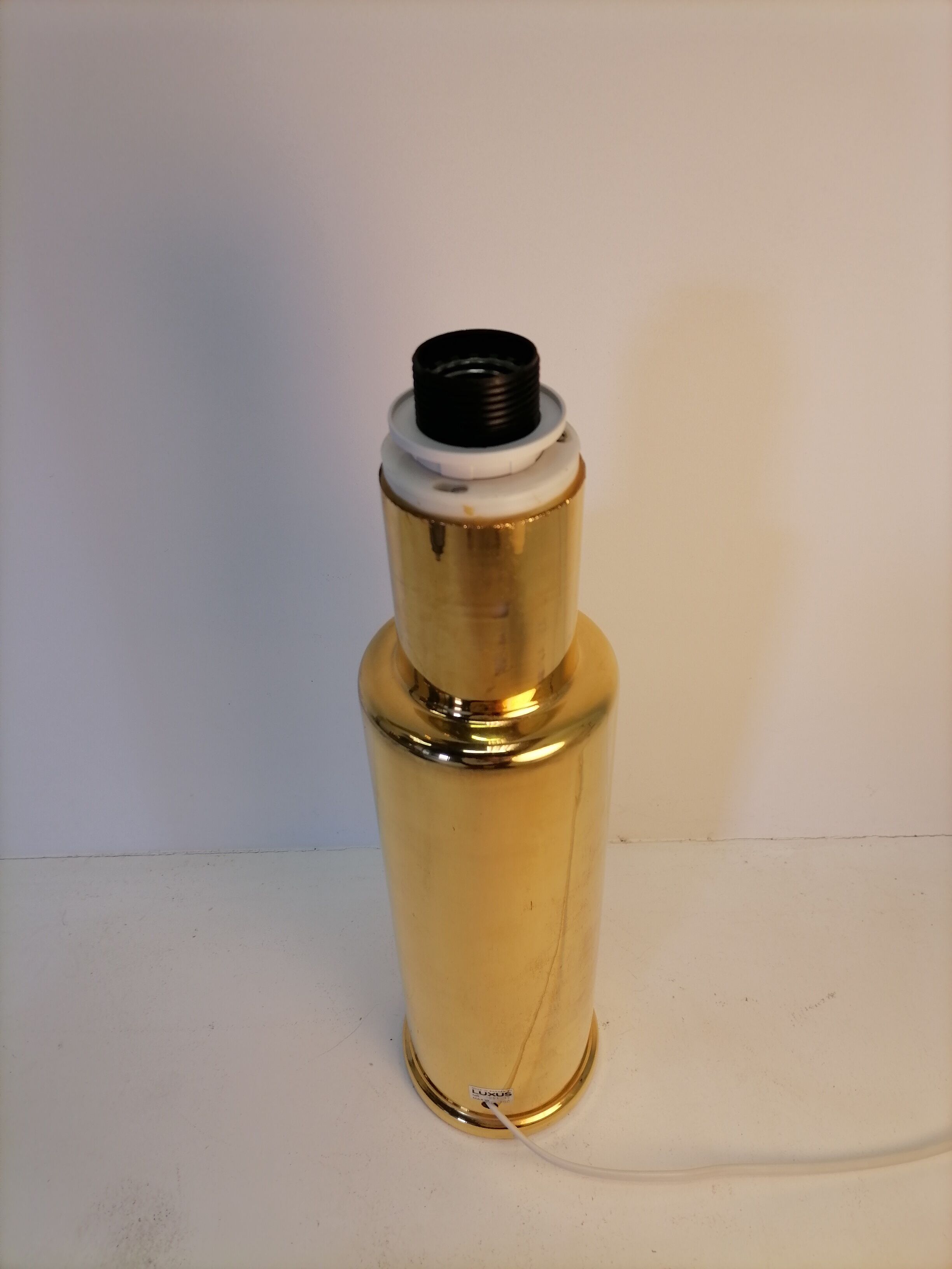 Lampe scandinave Luxus en verre doré 1970