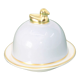 Silver-grey butter dish porcelain Limoges