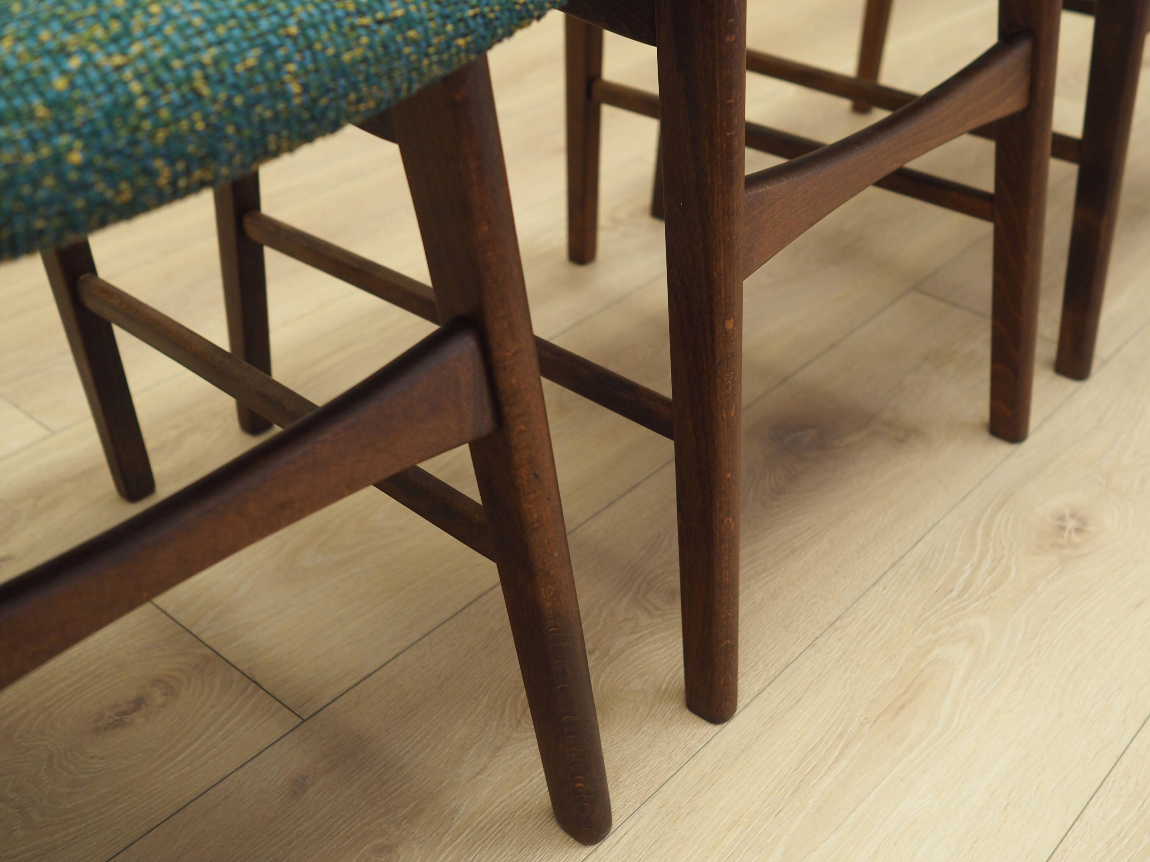 Set of four teak chairs, Danish design, 1970s, production: Denmark
