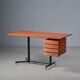 1950's Italian Mid Century Modern Teak Desk Table