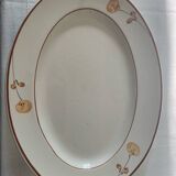 Hand-painted Gien earthenware serving dishes