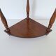 1970s wooden corner shelf