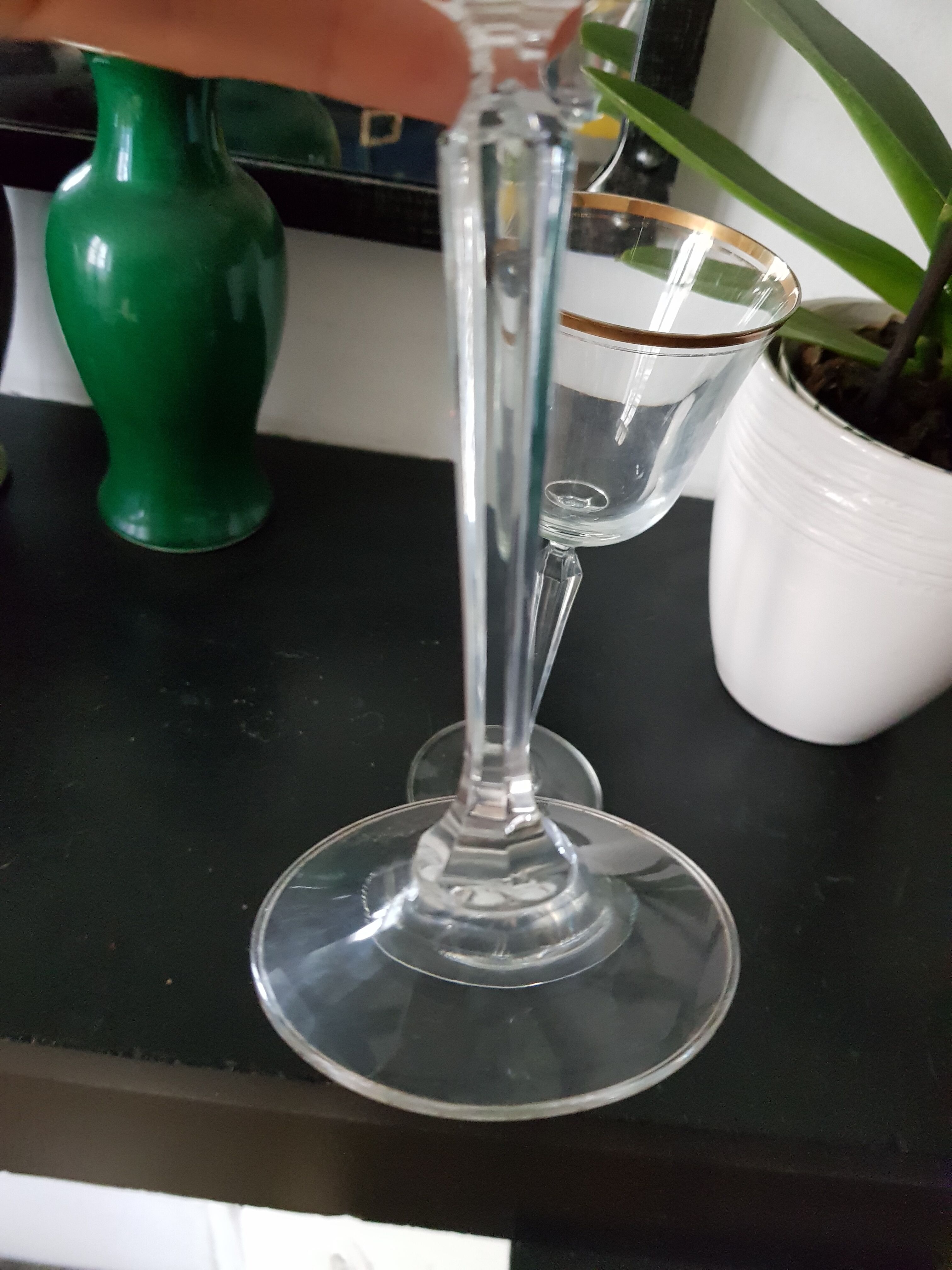 2 saint Louis crystal glasses