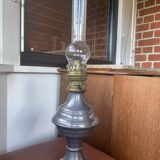 Pewter oil lamp