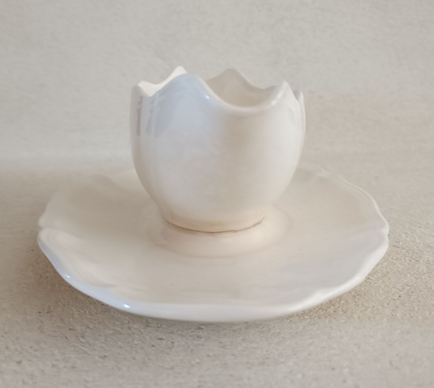 Saucière ivoire de Sarreguemines