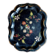 Mâché paper plateau painted and inlaid with mother-of-pearl, Napoléon III period.