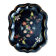 Mâché paper plateau painted and inlaid with mother-of-pearl, Napoléon III period.