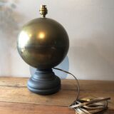 Brass and wood lamp foot