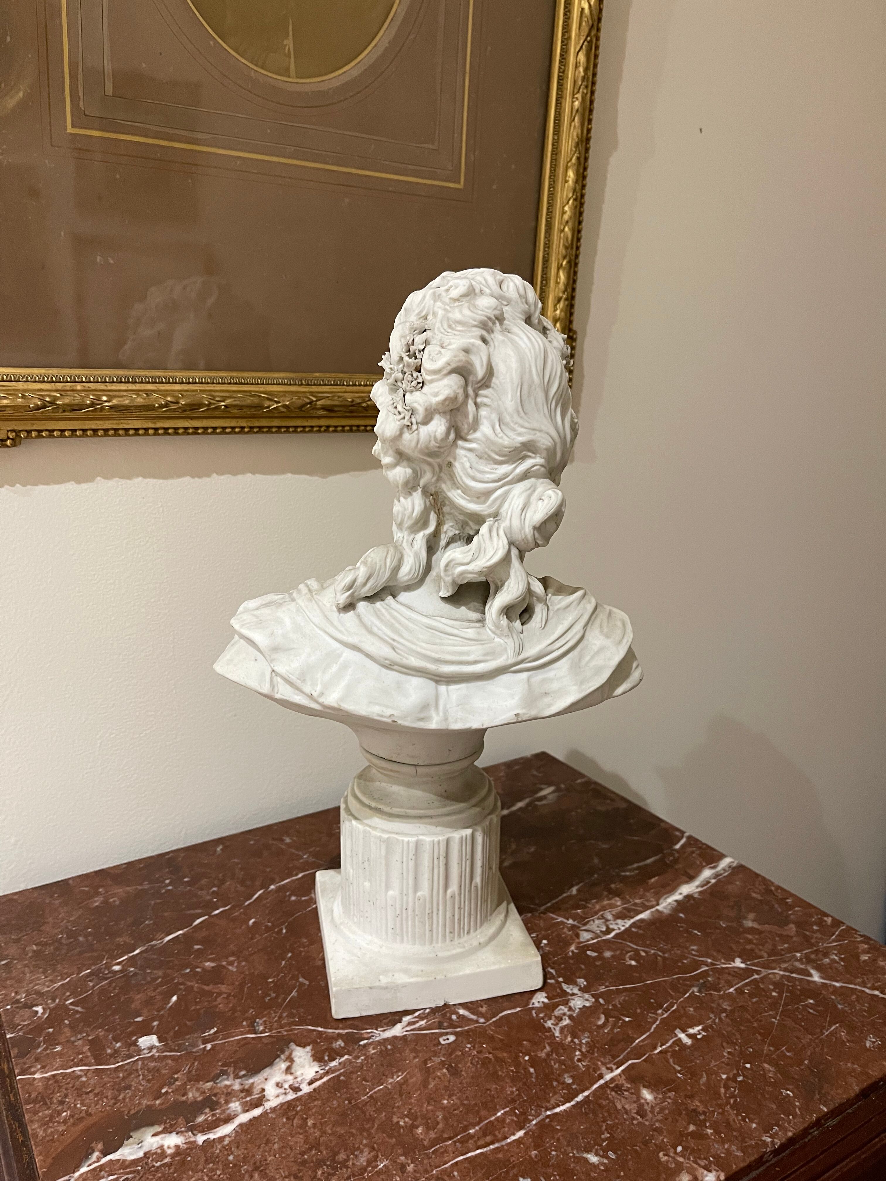 Buste en biscuit de Marie Louise de Savoie