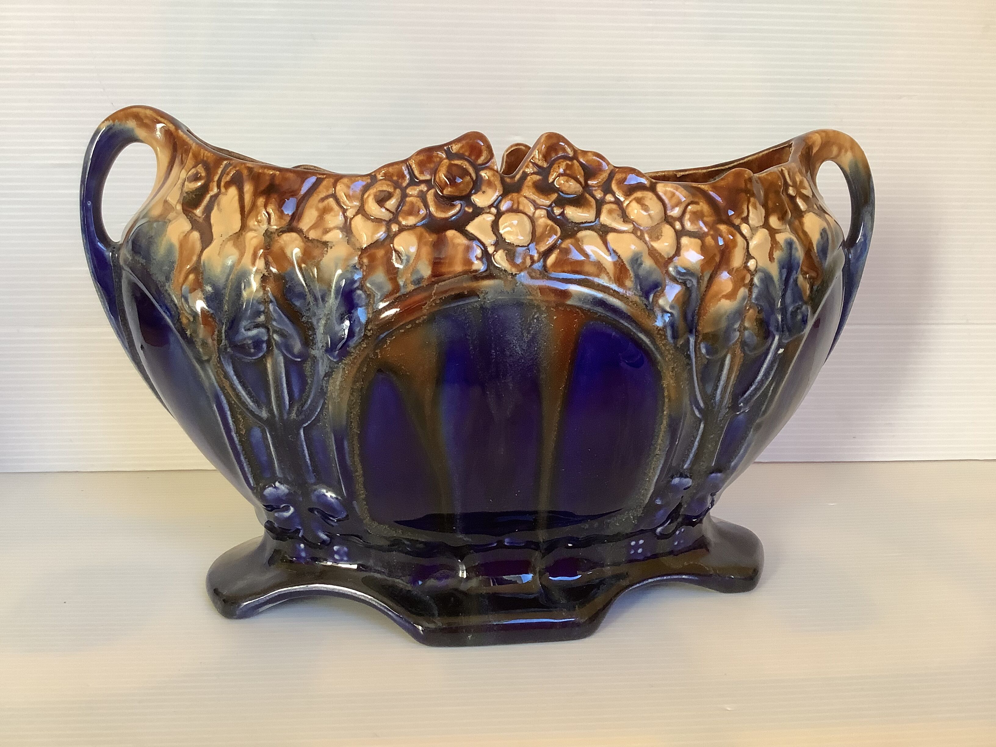 Old earthenware planter vase Belgium
