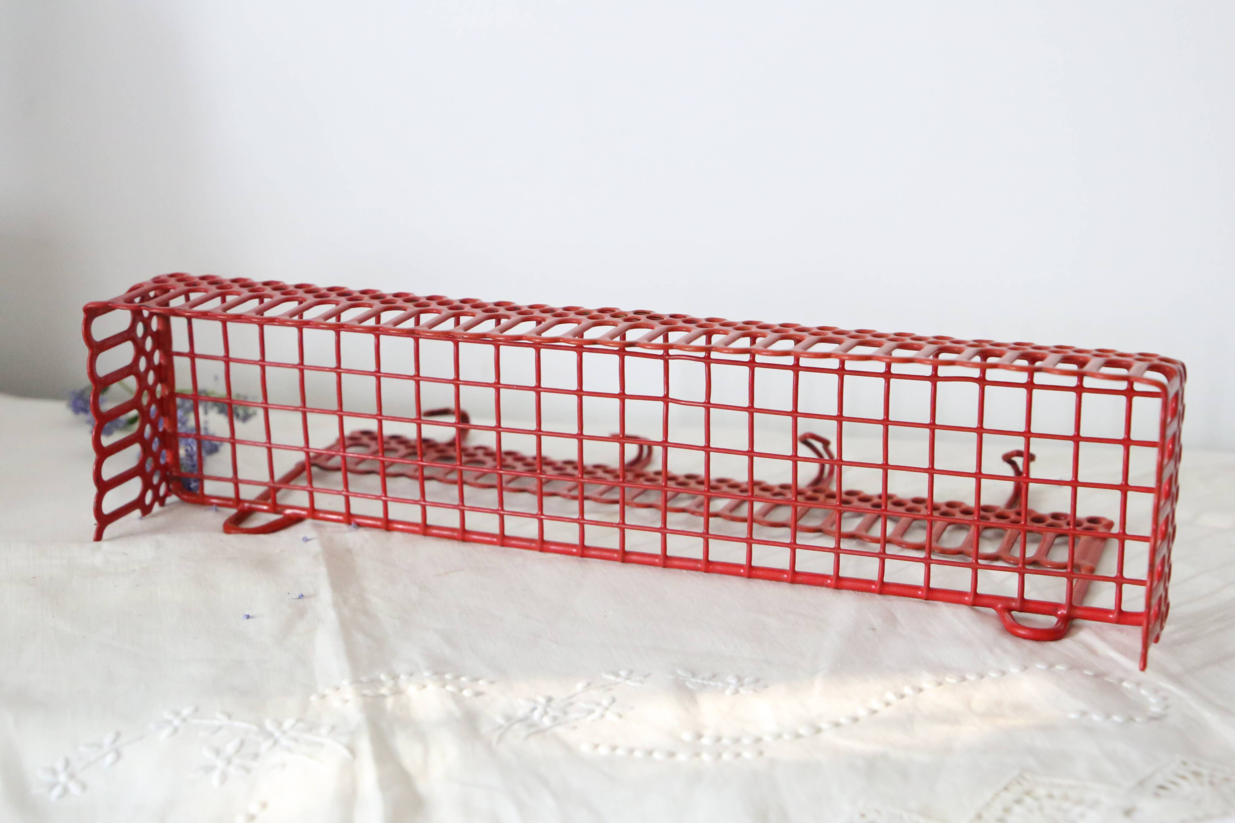 Wall shelf, vintage metal