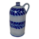 Blue stoneware bottle from Alsace, Schmitter pottery, Betschdorf.