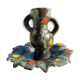 Vase and dish poet laval 1950/60 free form signed yvonne
