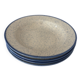 Set of 4 vintage Tułowice deep plates
