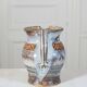 Enameled chamotte stoneware jug by Catherine Allouin