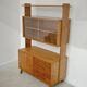 High sideboard, wooden display cabinet by Frantisek Jirak – 1960