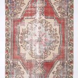 4x7 madallion faded oushak rug, 220x132cm