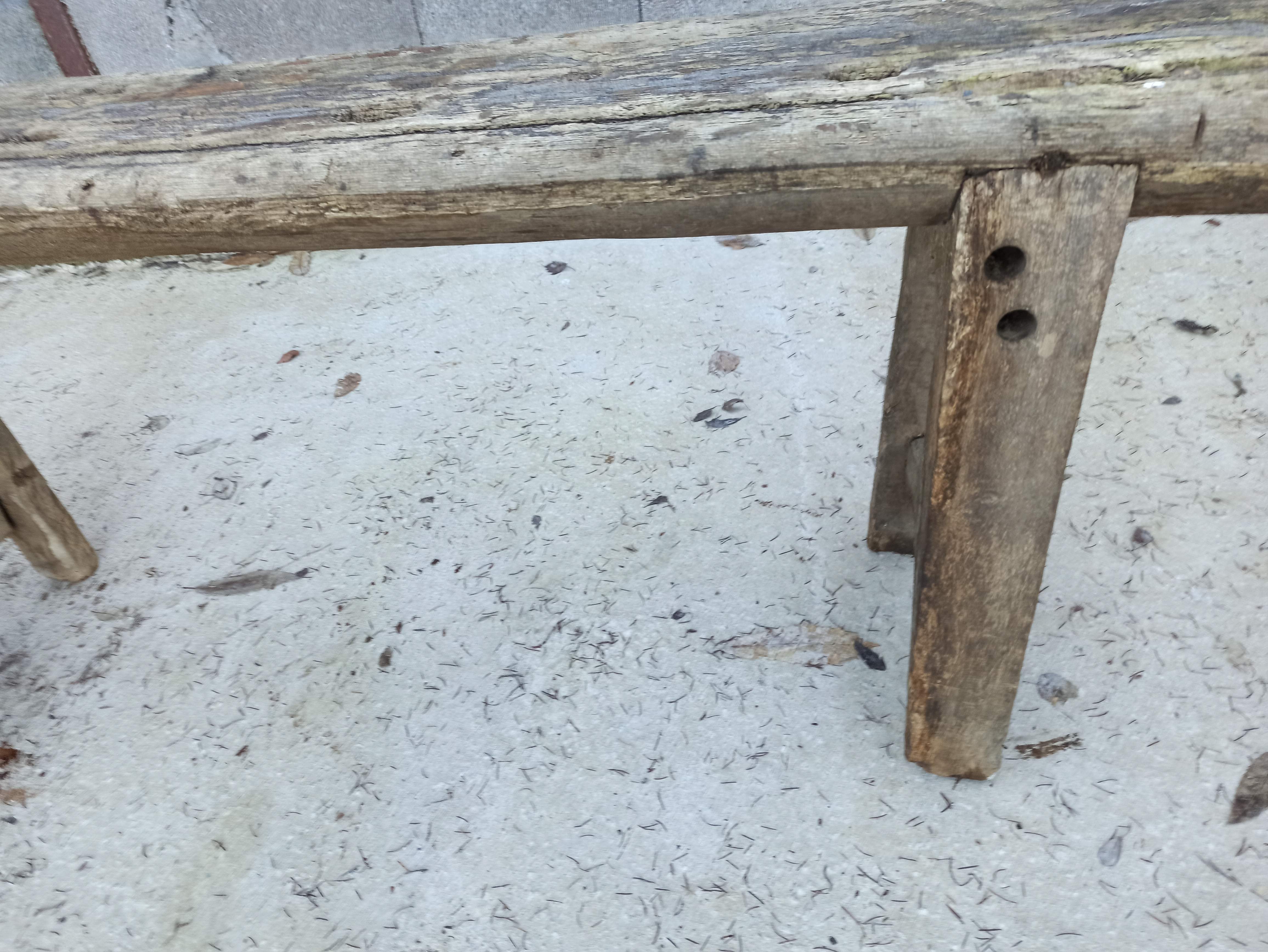 198 cm old wooden workbench carpenter