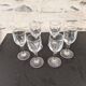 6 small vintage liqueur glasses