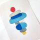 Geometric painting on paper