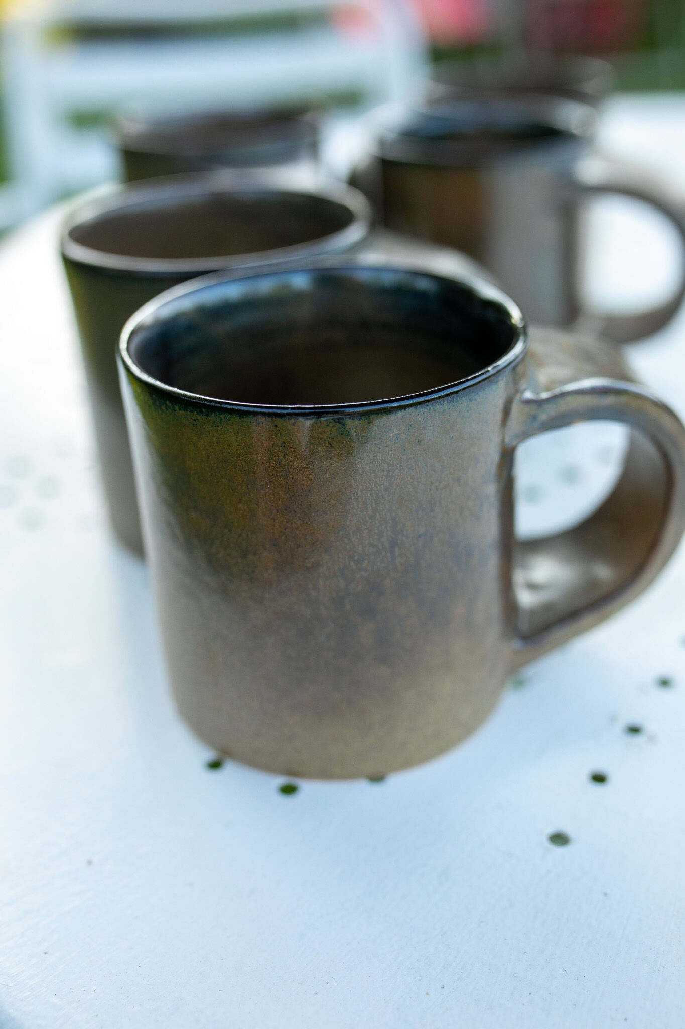 Set of 5 Arts Céram stoneware cups