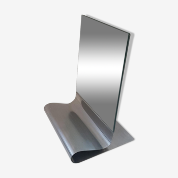 Mirror stainless 70s design 25x32cm