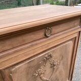 19th-century Louis XVI buffet renovated in walnut, 145cm.