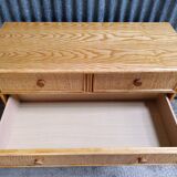 Commode osier rotin vintage