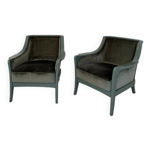 Paire fauteuils - vert